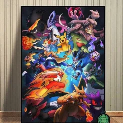 Pokemon Poster Kunstdrucke Ash Ketchum Pikachu Jigglypuff Etc.