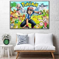 Pokemon Poster Kunstdrucke Ash Ketchum Pikachu Jigglypuff Etc.
