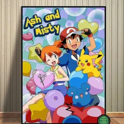 Pokemon Poster Kunstdrucke Ash Ketchum Pikachu Jigglypuff Etc.