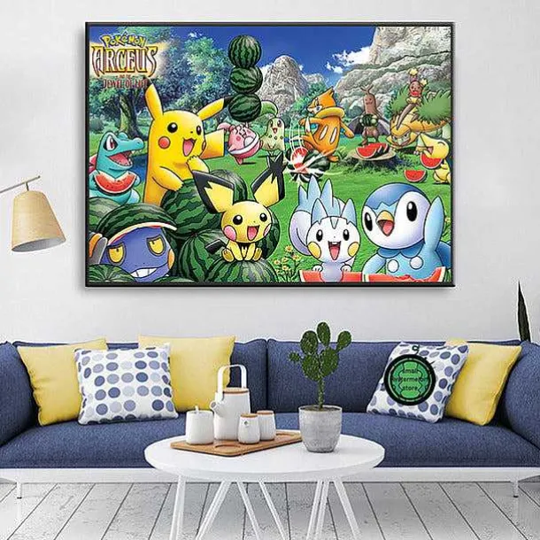 Pokemon Poster Kunstdrucke Ash Ketchum Pikachu Jigglypuff Etc.