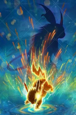 Pokemon Poster Kunstdrucke Ungerahmt, Viele Motive