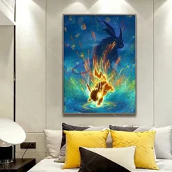 Pokemon Poster Kunstdrucke Ungerahmt, Viele Motive
