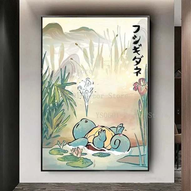 Pokemon Poster Kunstdruck Im Japanischen Stil