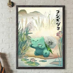 Pokemon Poster Kunstdruck Im Japanischen Stil