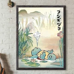 Pokemon Poster Kunstdruck Im Japanischen Stil