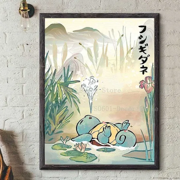 Pokemon Poster Kunstdruck Im Japanischen Stil