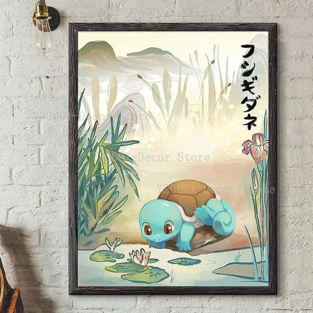 Pokemon Poster Kunstdruck Im Japanischen Stil