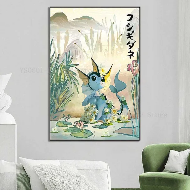 Pokemon Poster Kunstdruck Im Japanischen Stil