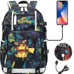 Pokemon Rucksack Mit Smartphone Ladefunktion