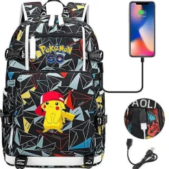 Pokemon Rucksack Mit Smartphone Ladefunktion