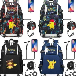 Pokemon Rucksack Mit Smartphone Ladefunktion