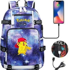 Pokemon Rucksack Mit Smartphone Ladefunktion