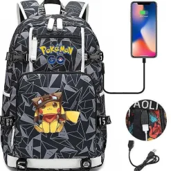 Pokemon Rucksack Mit Smartphone Ladefunktion