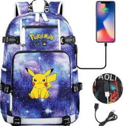 Pokemon Rucksack Mit Smartphone Ladefunktion