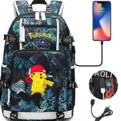 Pokemon Rucksack Mit Smartphone Ladefunktion