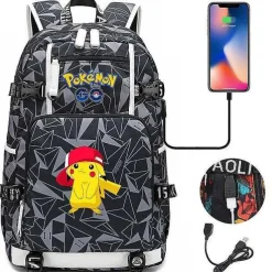 Pokemon Rucksack Mit Smartphone Ladefunktion