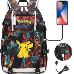 Pokemon Rucksack Mit Smartphone Ladefunktion