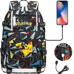 Pokemon Rucksack Mit Usb - Ideal Fur Laptops