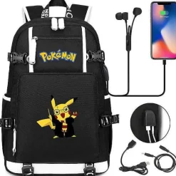 Pokemon Rucksack Mit Usb - Ideal Fur Laptops