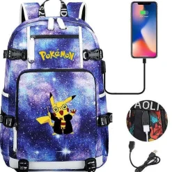 Pokemon Rucksack Mit Usb - Ideal Fur Laptops