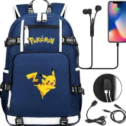 Pokemon Rucksack Mit Usb - Ideal Fur Laptops