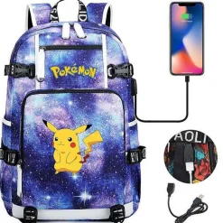 Pokemon Rucksack Mit Usb - Ideal Fur Laptops