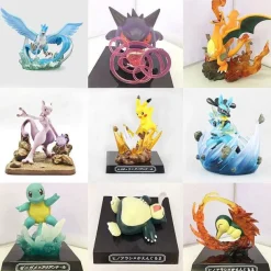 Pokemon Sammel Figuren - (Pikachu Articuno Gengar Charizard Mewtwo Lucario Squirtle Cyndaquil Snorlax)