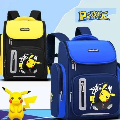 Pokemon Schul Rucksack Mit Pikachu Pokemon Motiv In Blau Oder Gelb