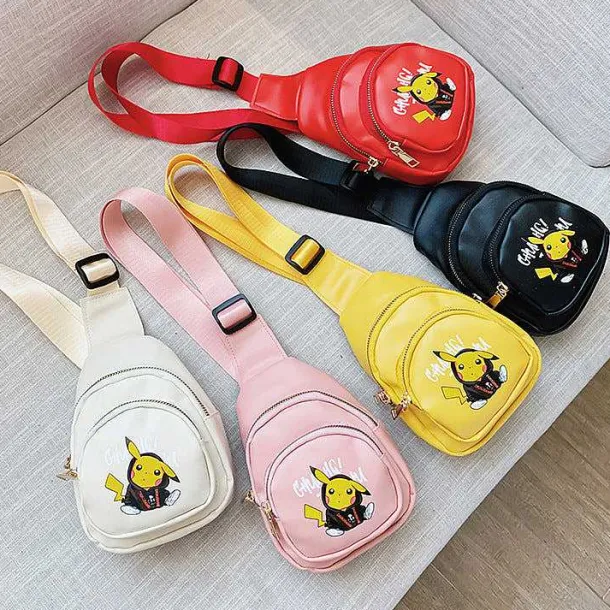 Pokemon Schultertasche Fur Kinder - Slingbag In Verschiedenen Farben