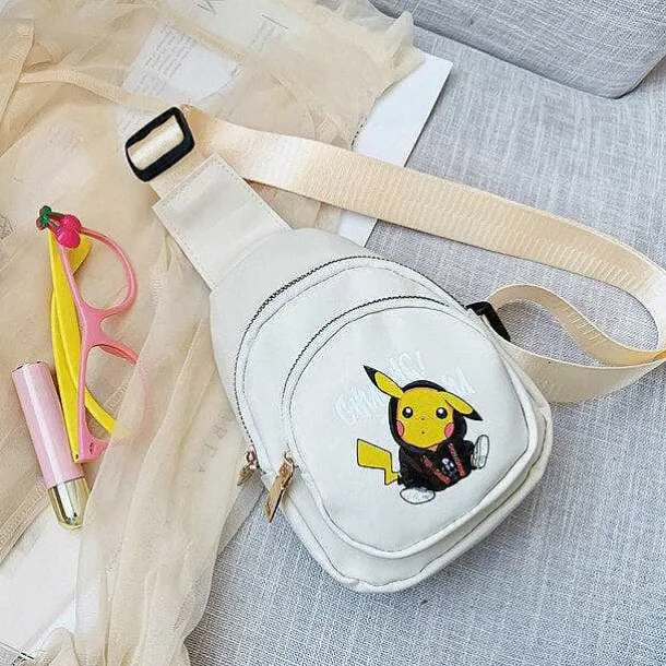 Pokemon Schultertasche Fur Kinder - Slingbag In Verschiedenen Farben