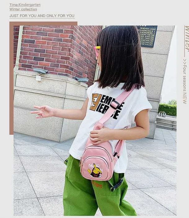 Pokemon Schultertasche Fur Kinder - Slingbag In Verschiedenen Farben