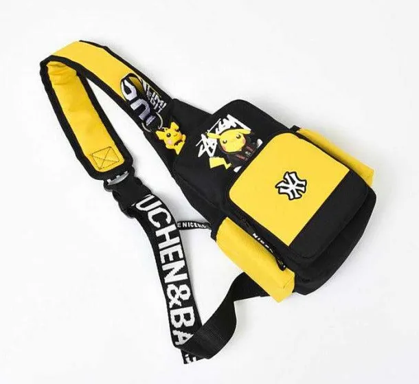 Pokemon Schultertasche, Slingbag Unisex, Verschiedene Farben