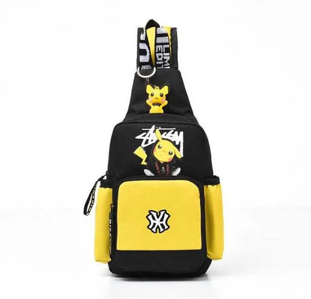 Pokemon Schultertasche, Slingbag Unisex, Verschiedene Farben