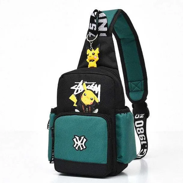 Pokemon Schultertasche, Slingbag Unisex, Verschiedene Farben
