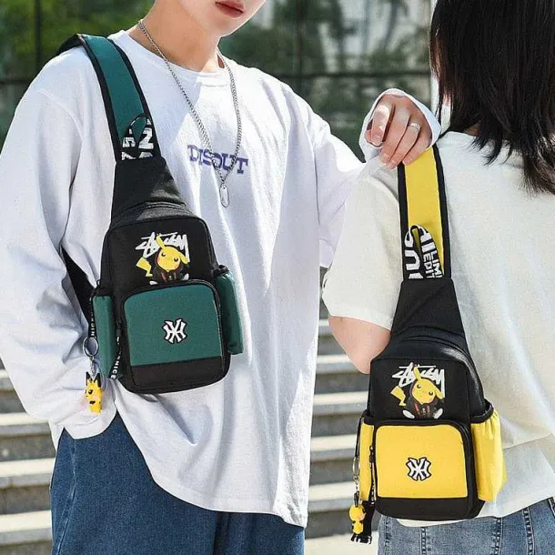 Pokemon Sling Bag - Kleiner Rucksack Tasche Mit Pikachu Motiv