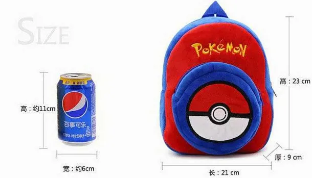 Pokemon Soft / Plusch Rucksack Fur Kinder