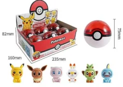 Pokemon Spielbox Mit Pokeball Und Gesichter-Wechselnden Pokemons