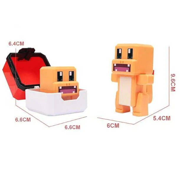 Pokemon Spielzeug Figuren Und Balle Im Pixel Look