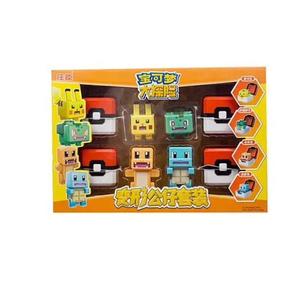 Pokemon Spielzeug Figuren Und Balle Im Pixel Look