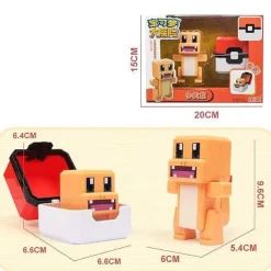 Pokemon Spielzeug Figuren Und Balle Im Pixel Look