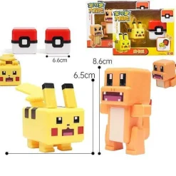 Pokemon Spielzeug Figuren Und Balle Im Pixel Look