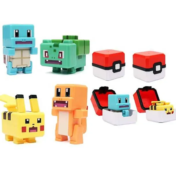 Pokemon Spielzeug Figuren Und Balle Im Pixel Look