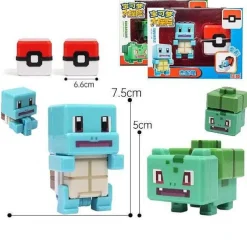 Pokemon Spielzeug Figuren Und Balle Im Pixel Look