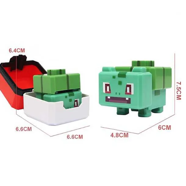 Pokemon Spielzeug Figuren Und Balle Im Pixel Look