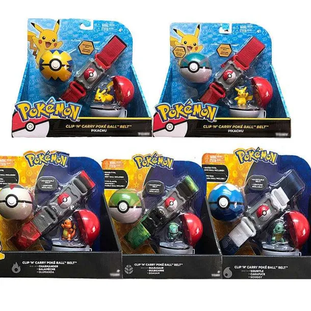 Pokemon Spielzeug Poke Trainer Gurtel Mit Pokeball Und Figur