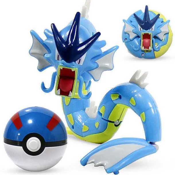 Pokemon Spielzeug Set Mit 2X Figur Und 2X Pokeball (Verschiedene Motive Zur Wahl)