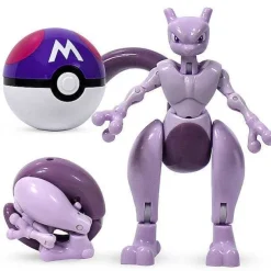 Pokemon Spielzeug Set Mit 2X Figur Und 2X Pokeball (Verschiedene Motive Zur Wahl)