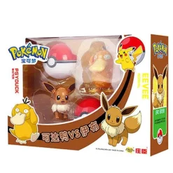 Pokemon Spielzeug Set Mit 2X Figur Und 2X Pokeball (Verschiedene Motive Zur Wahl)