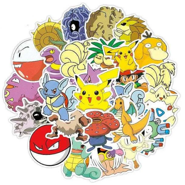 Pokemon Sticker Aufkleber - 50 Oder 100 Stuck