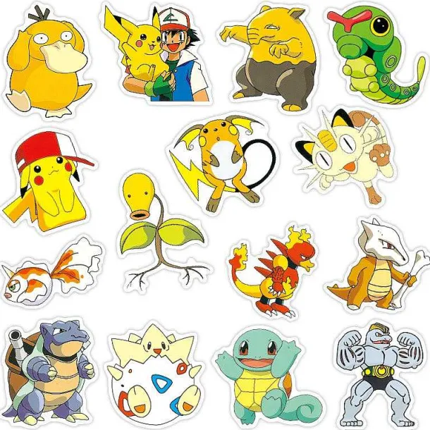 Pokemon Sticker Aufkleber - 50 Oder 100 Stuck